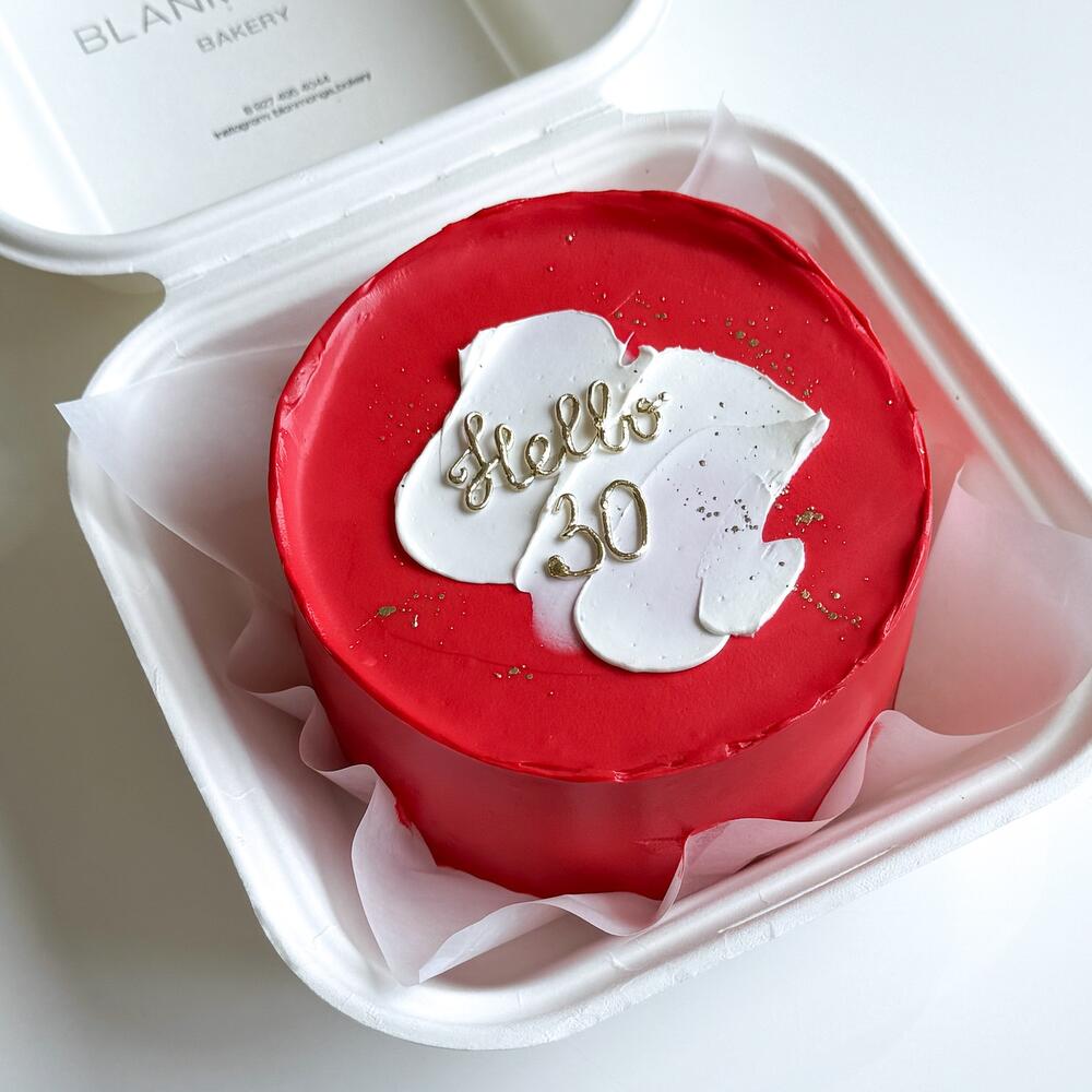 Бенто яркий красный