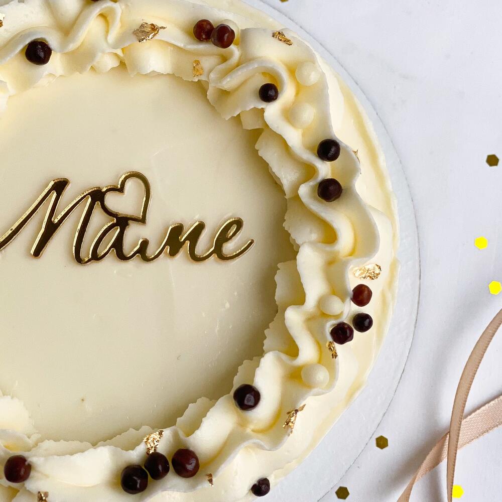 Большой бенто-торт маме в подарок с топпером 500 гр