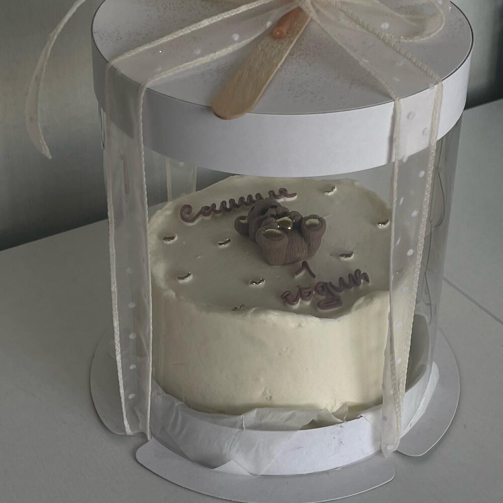 Торт 1кг на годик | с мишкой