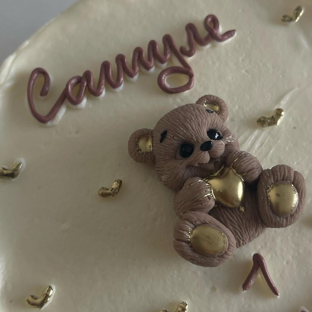 Торт 1кг на годик | с мишкой