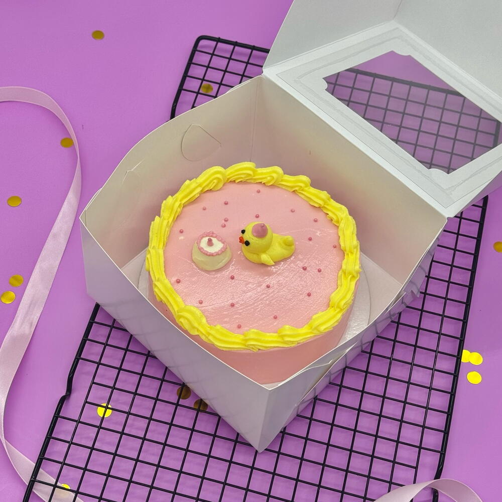 Яркий бенто торт "Цыпленок" в подарок на День рождения