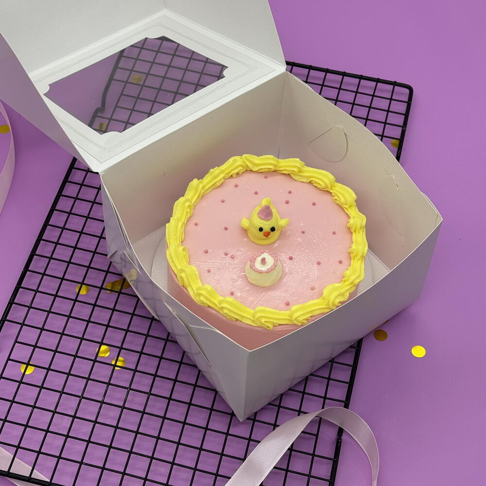 Яркий бенто торт "Цыпленок" в подарок на День рождения